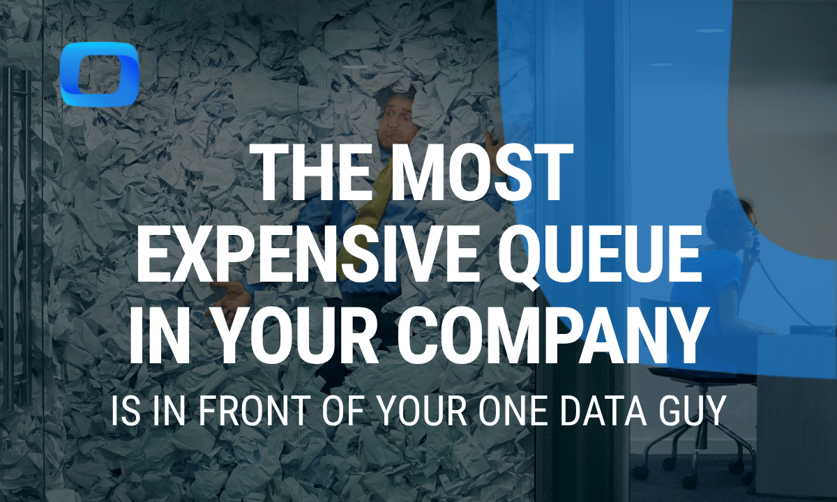 The most expensive queue in your company is in front of your one data guy