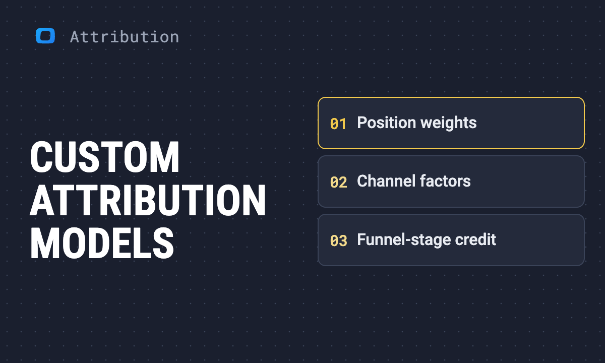 Custom attribution models: when the standard ones are wrong and how to build your own