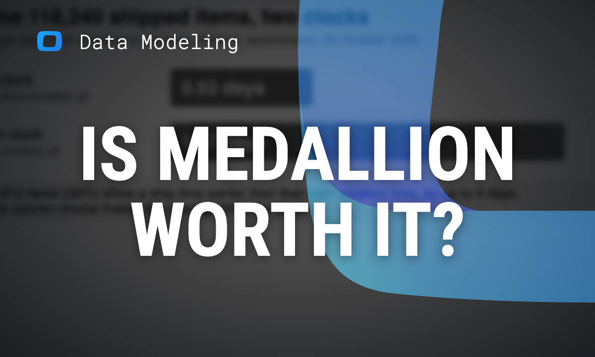 Is the Medallion Architecture Worth Its Complexity? Count Decisions, Not Layers