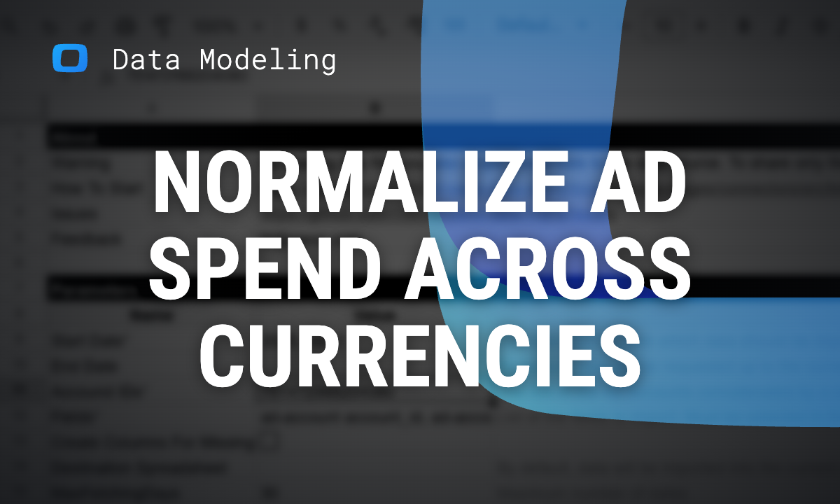How to normalize ad spend across currencies in Google Sheets