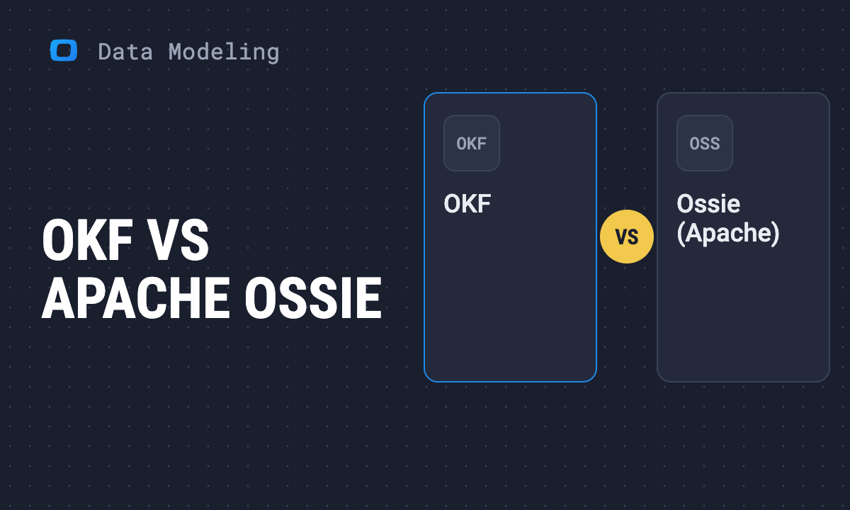 OKF vs Apache Ossie: Which Format Should Describe Your Data Model?