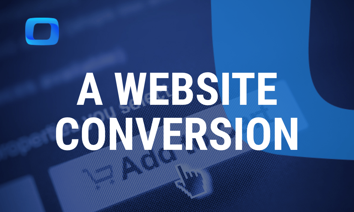 What is a website conversion?