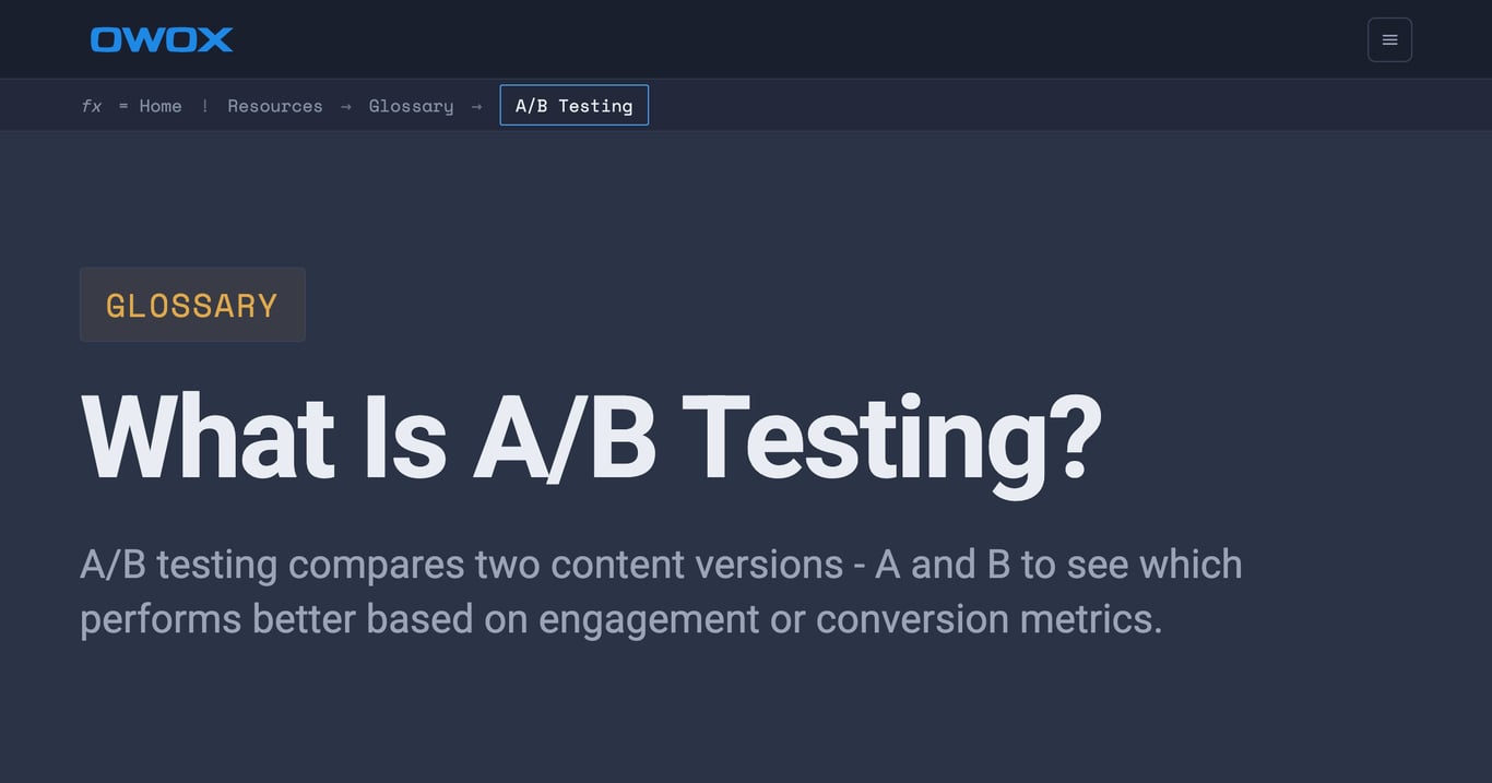 A/B Testing