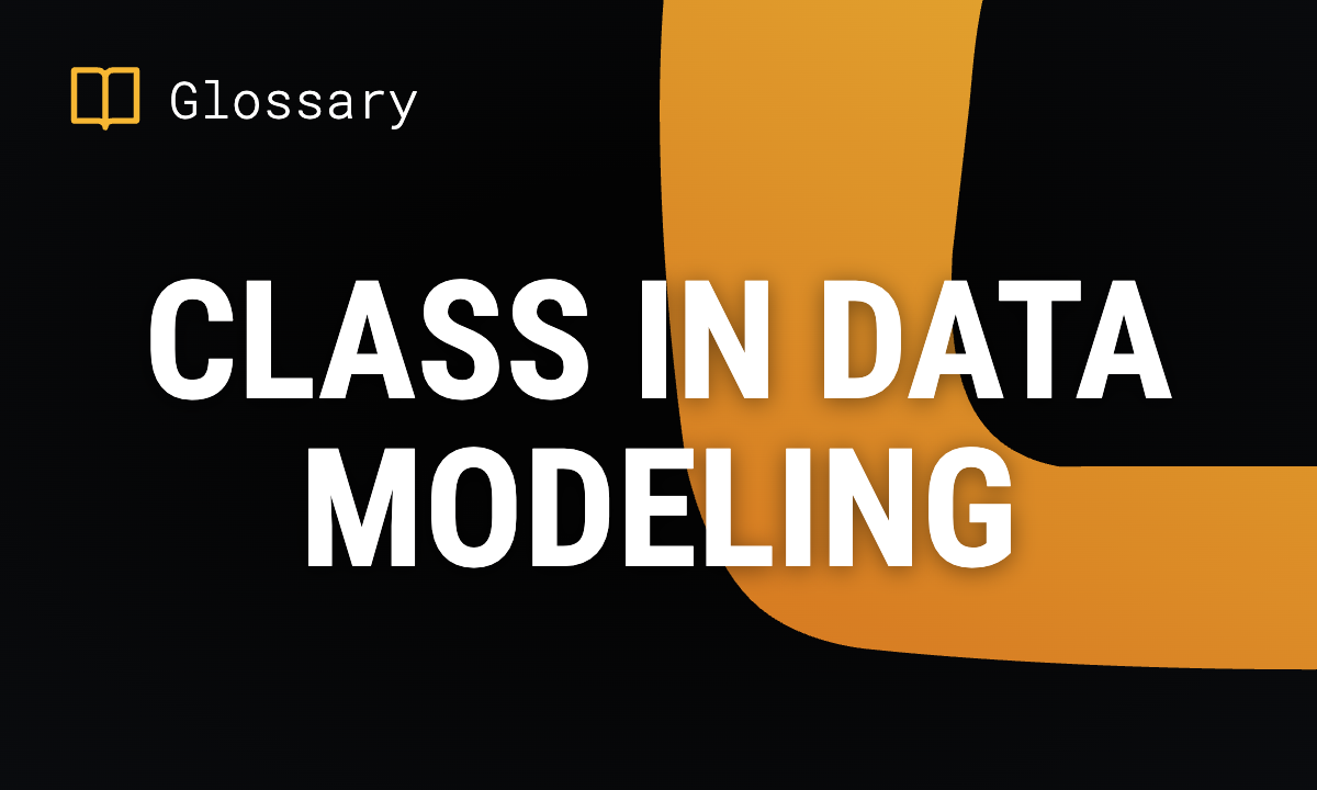 Class in Data Modeling