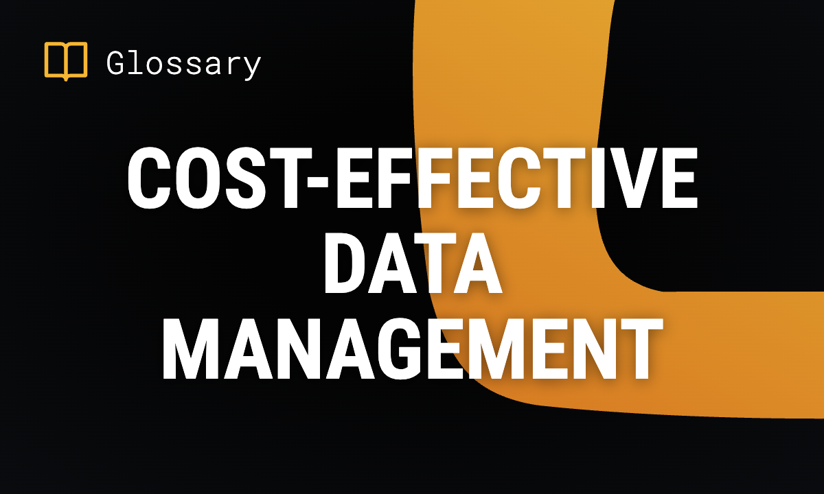 Cost-Effective Data Management