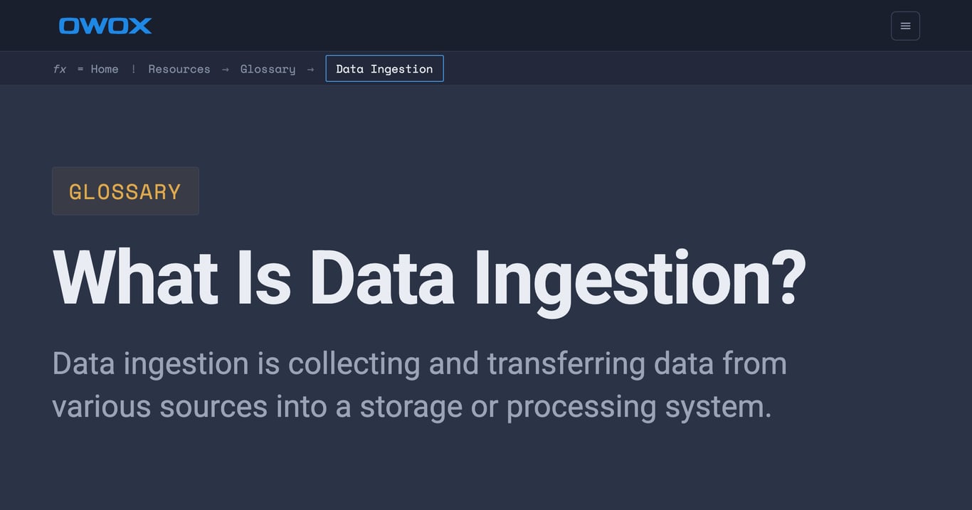 Data Ingestion