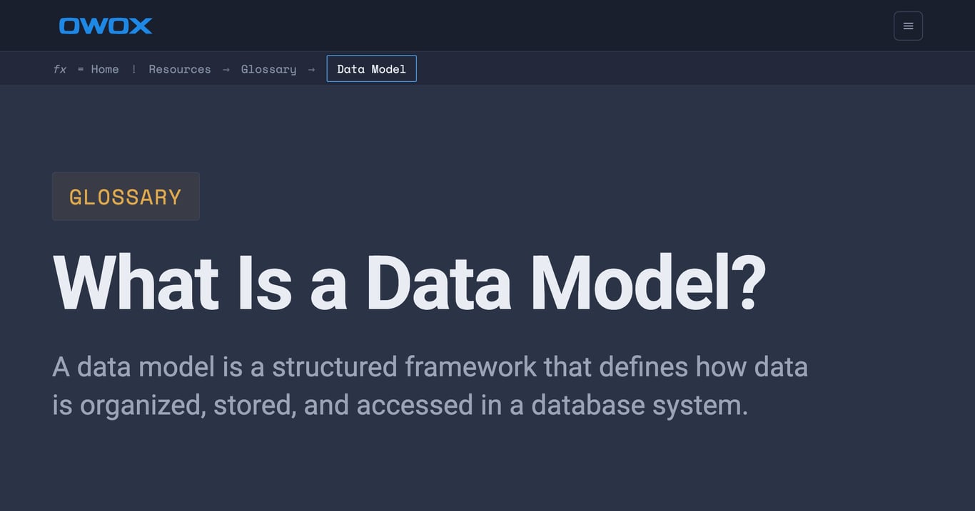 Data Model