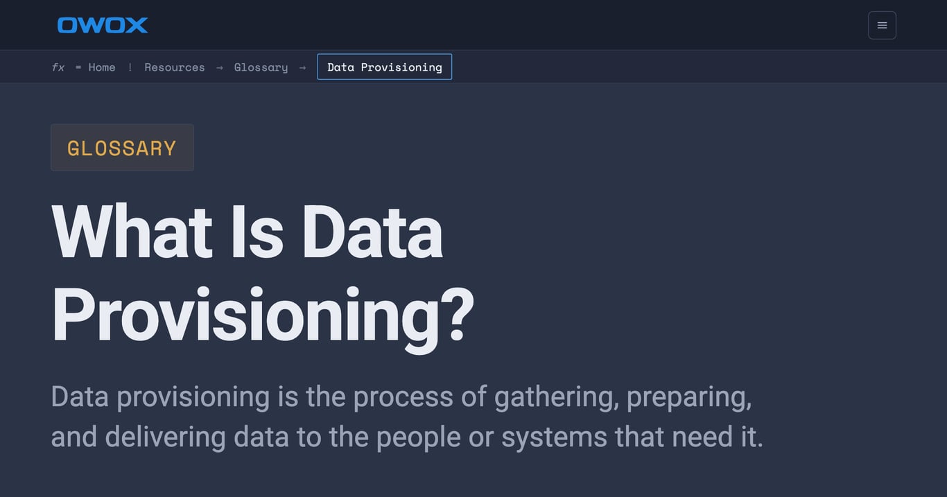 What is Data Provisioning? Architecture & Uses
