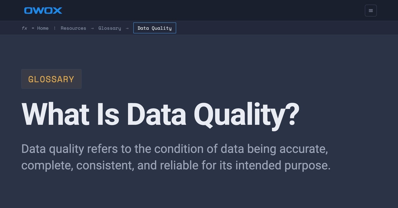 What is Data Quality? Definition & Best Practices