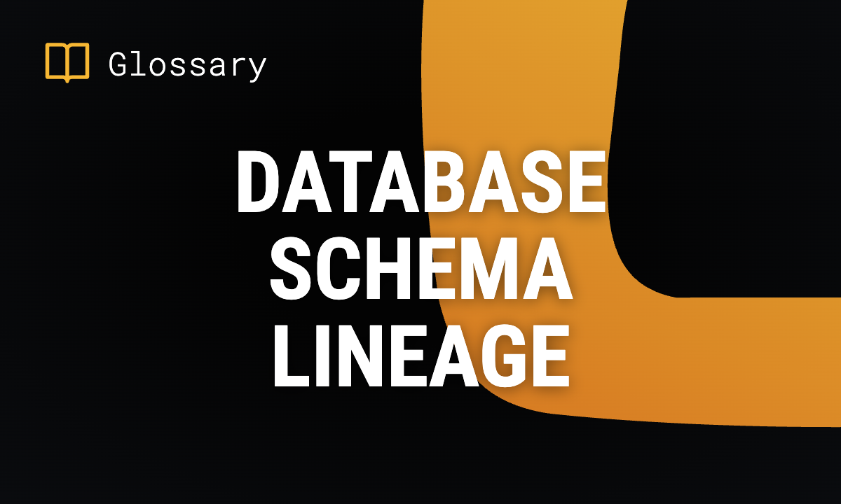 Database Schema Lineage
