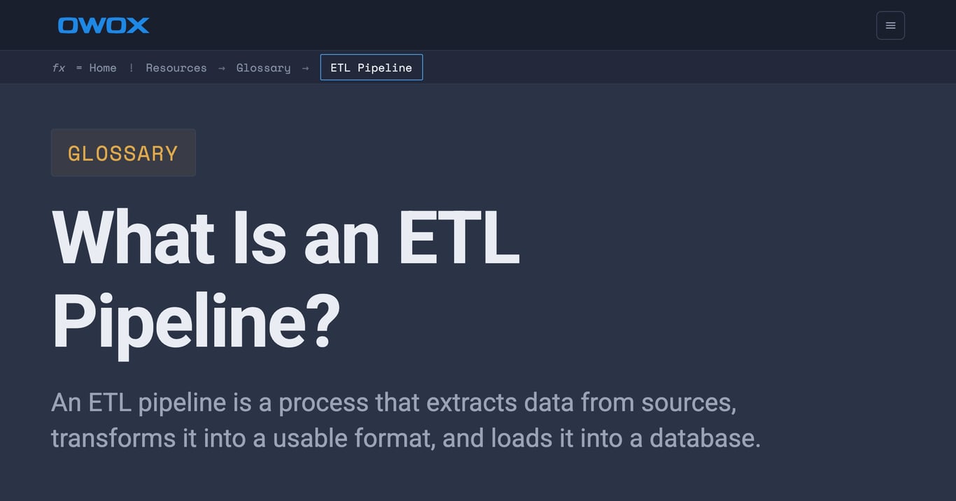What is an ETL Pipeline? Architecture & Guide