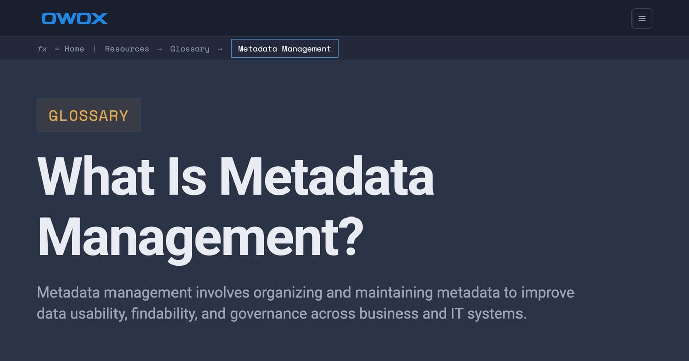 What is Metadata Management? Guide & Tools