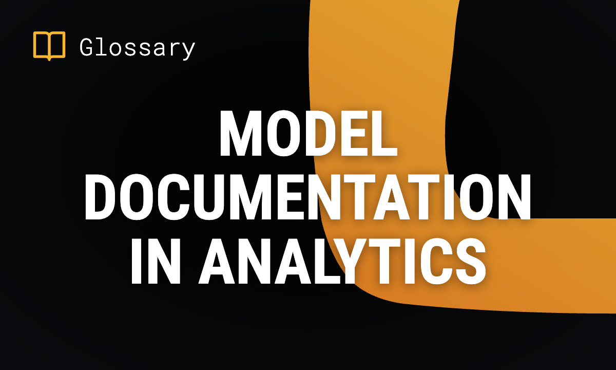 Model Documentation in Analytics