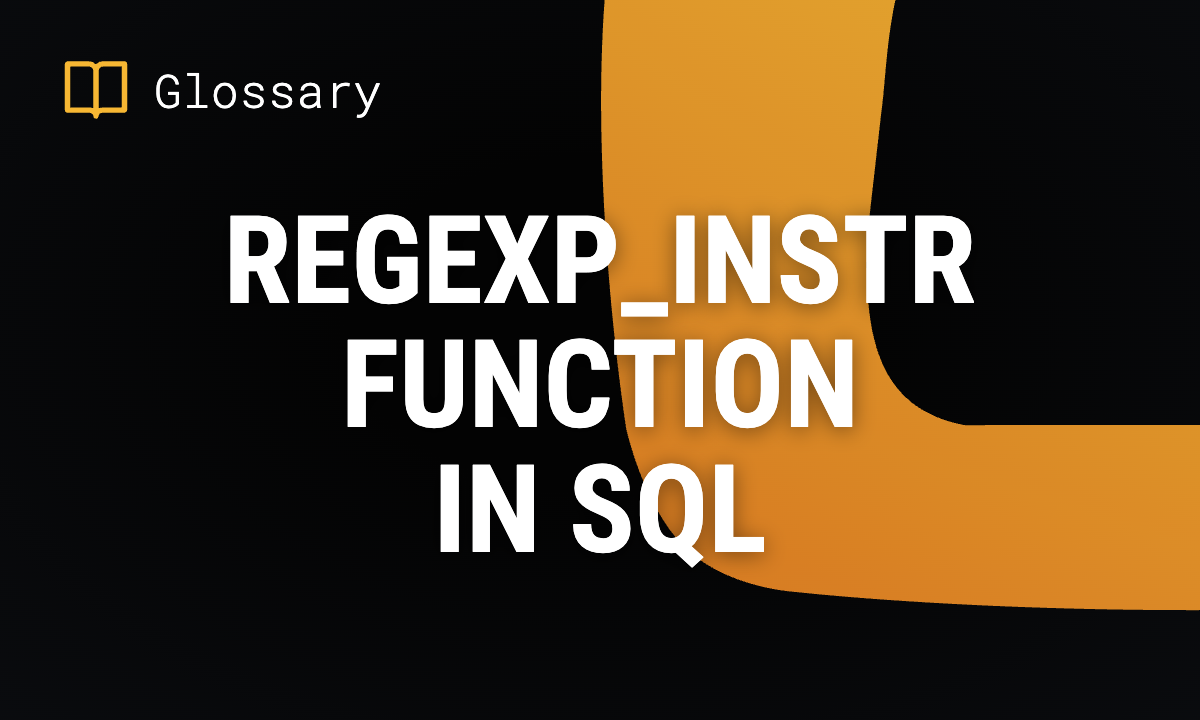 REGEXP_INSTR Function in SQL