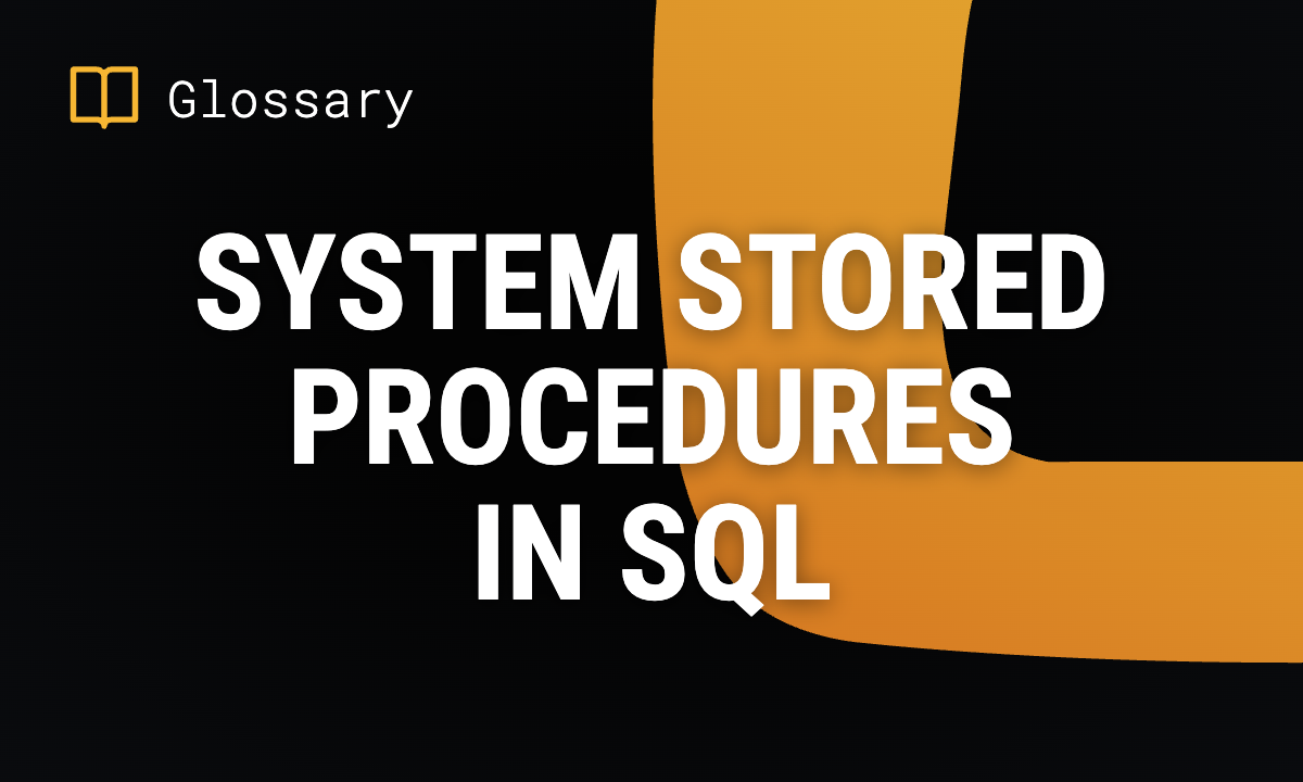 System Stored Procedures in SQL