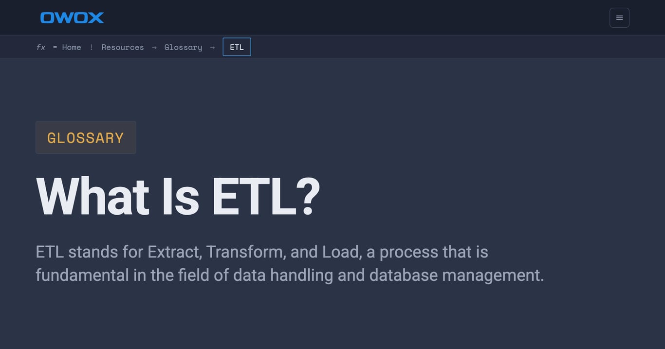 What is ETL? Extract, Transform, Load Explained