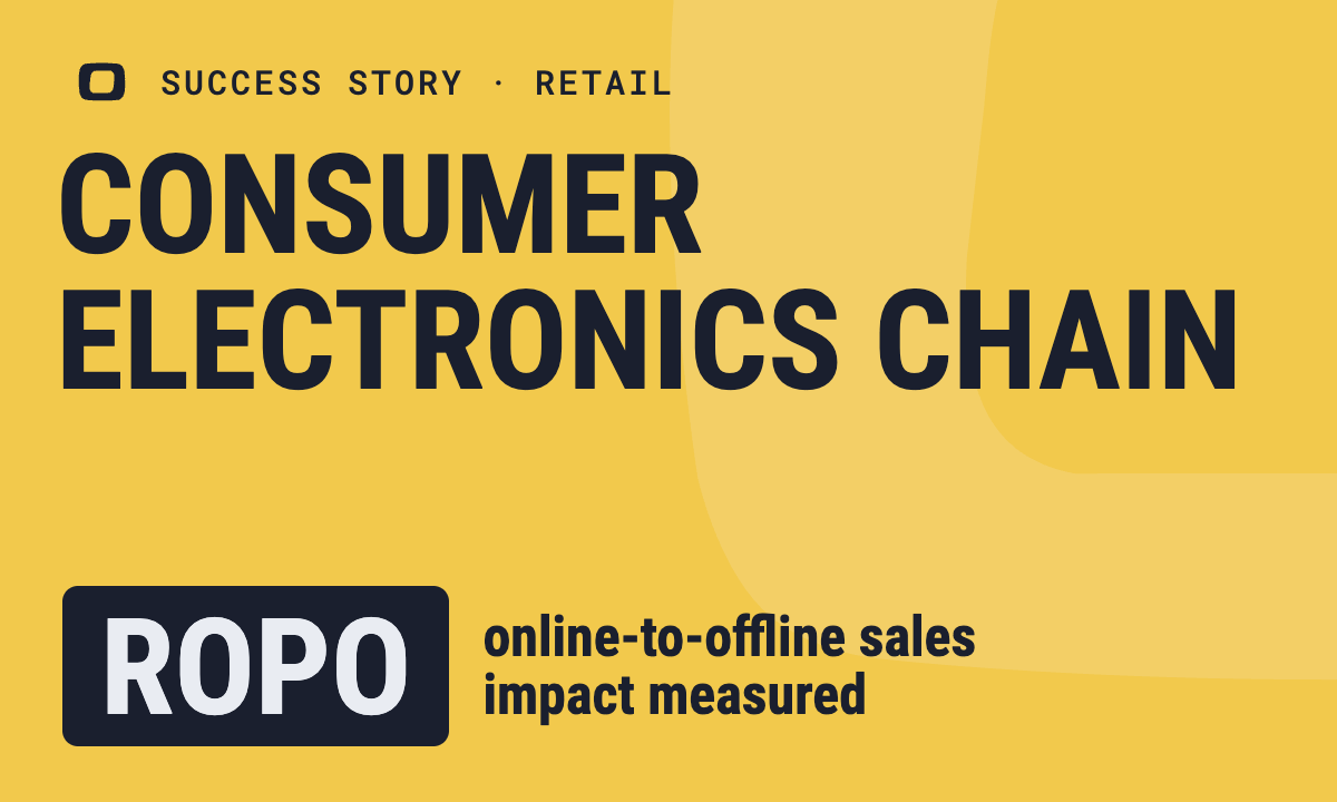 Consumer Electronics Chain: Measuring ROPO for an Omnichannel Retail