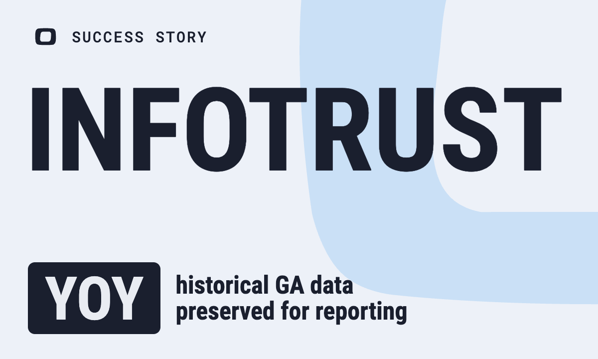 InfoTrust: Saving Historical GA Data for Y-o-Y Reporting with OWOX