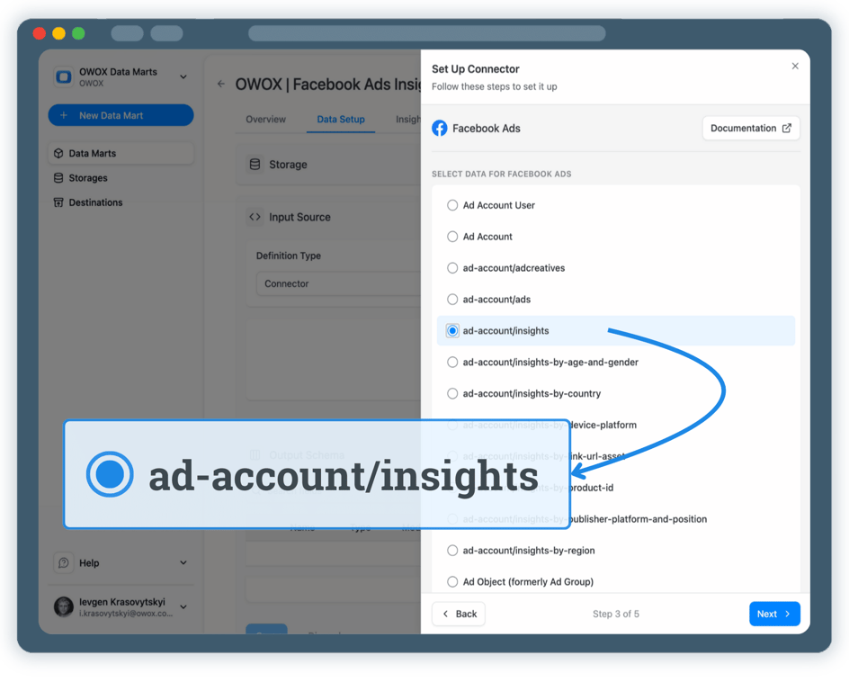 Step 3: Select Fields & Configure Data Import