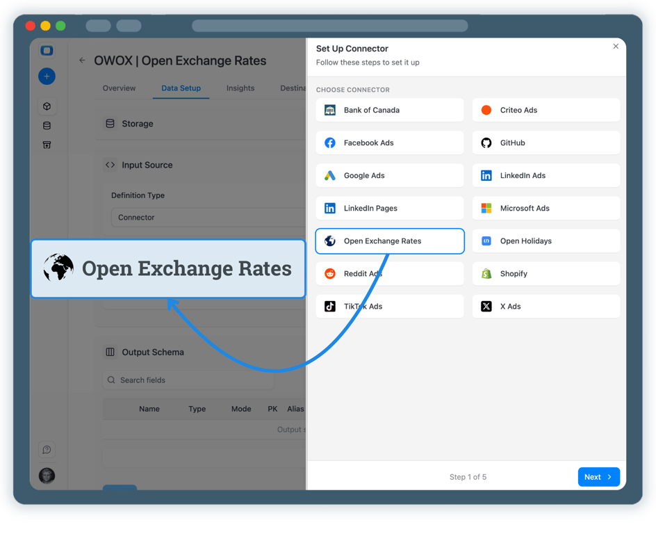 Step 2: Create an Open Exchange Rates Data Mart