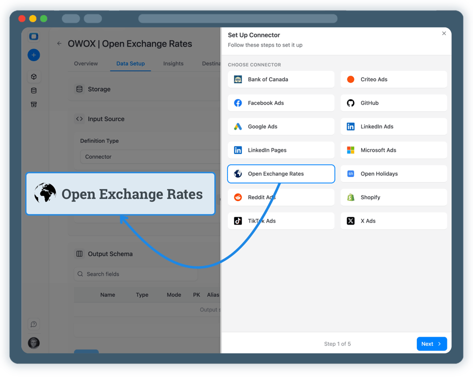 Step 2: Create Open Exchange Rates Data Mart