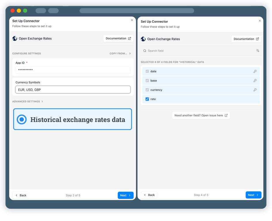 Step 3: Select Currencies