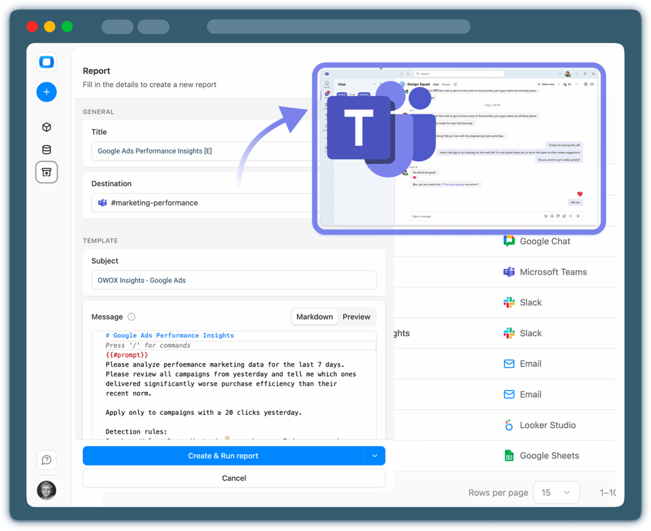 Step 4: Deliver Insights to Microsoft Teams