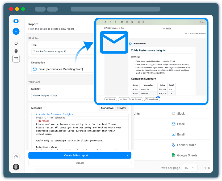 Step 4: Deliver Insights by Email