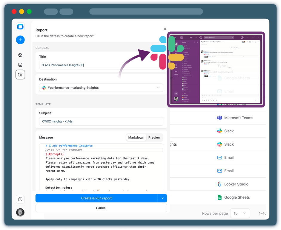 Step 4: Deliver Insights to Slack