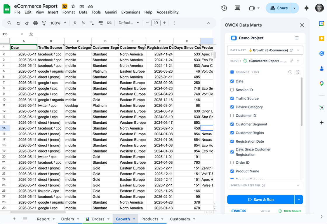 Google Sheets