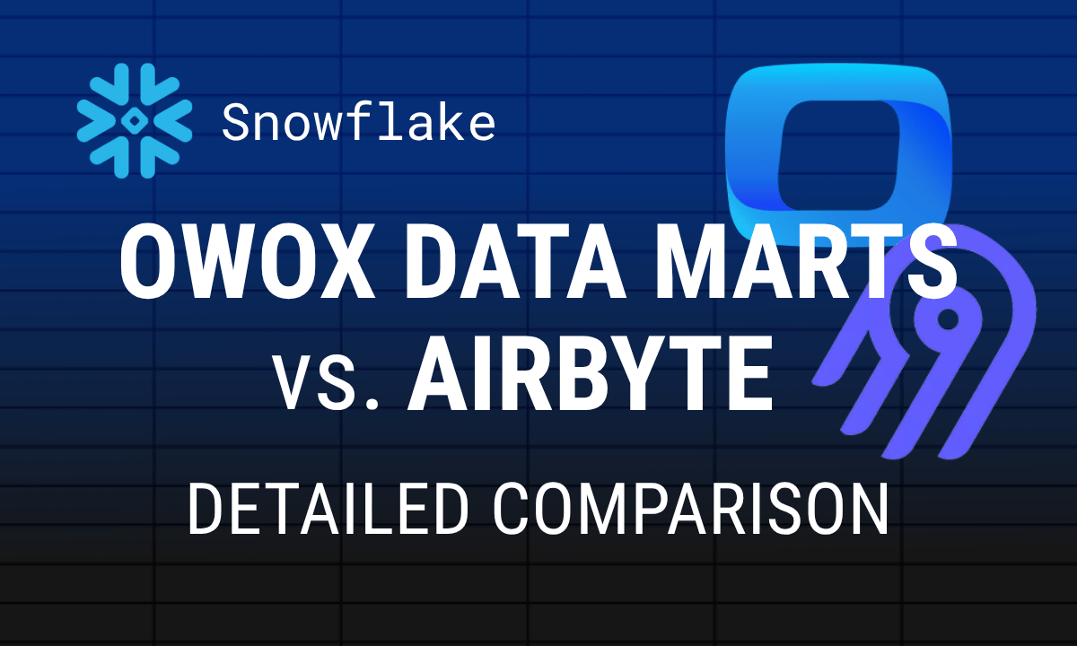 OWOX Data Marts vs Airbyte for Snowflake: what each one does