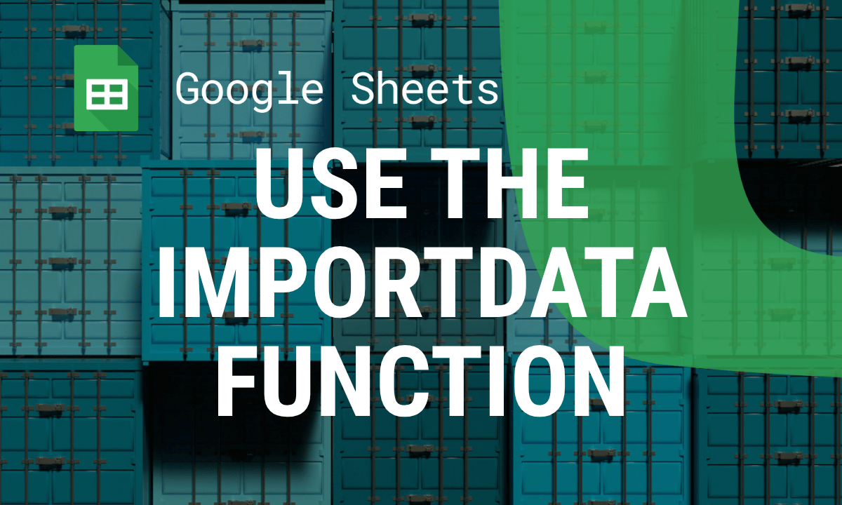 IMPORTDATA function in Google Sheets: import a CSV or TSV file from a URL