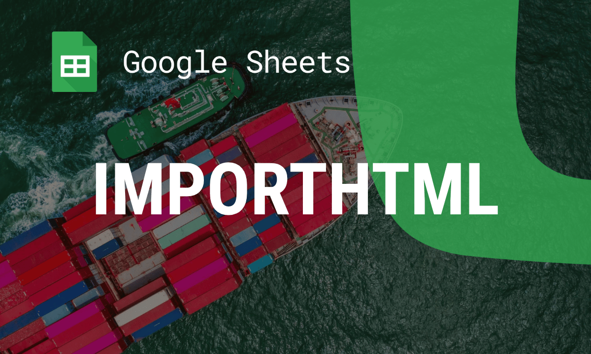 IMPORTHTML function in Google Sheets: import a table or a list from a web page